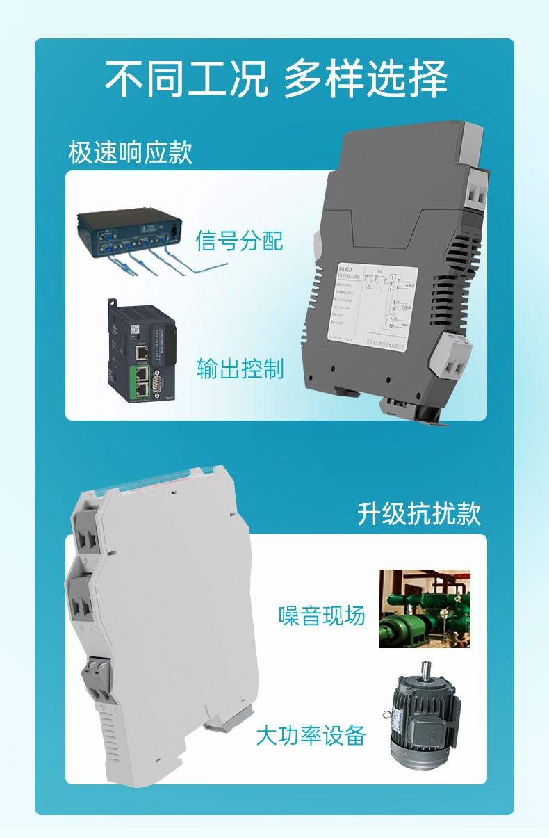 不同工況，多樣選擇